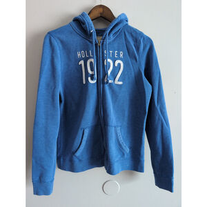 Hollister 1922 Y2K Spell Out Hoodie Blue Size S/M Vintage Retro Activewear